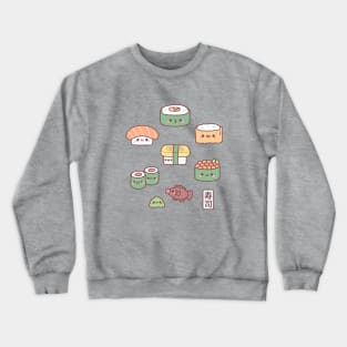 Cute Japanese Sushi Nigiri Maki Gunkan Set Crewneck Sweatshirt